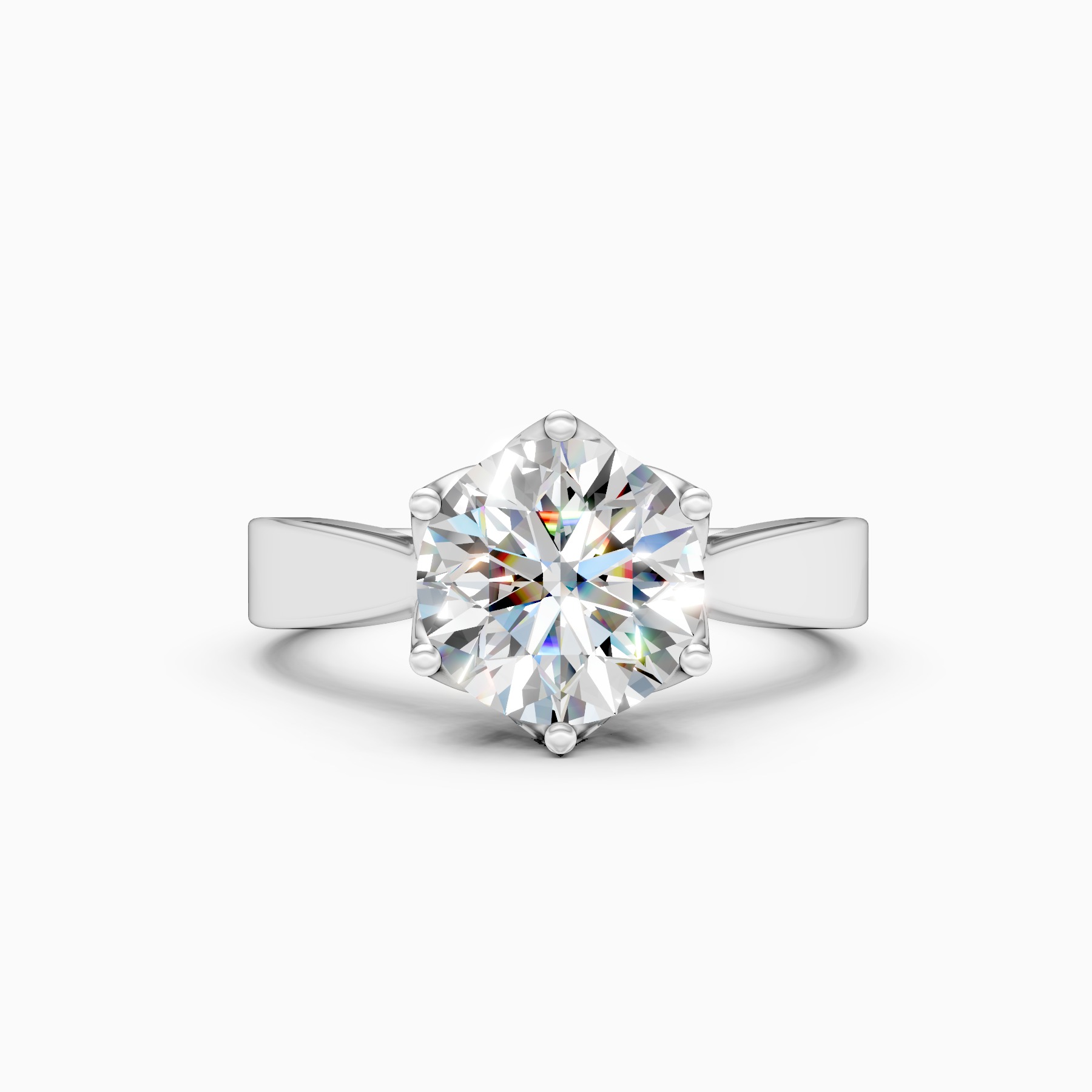 Romantic Solitaire Ring with Lab Grown Diamond